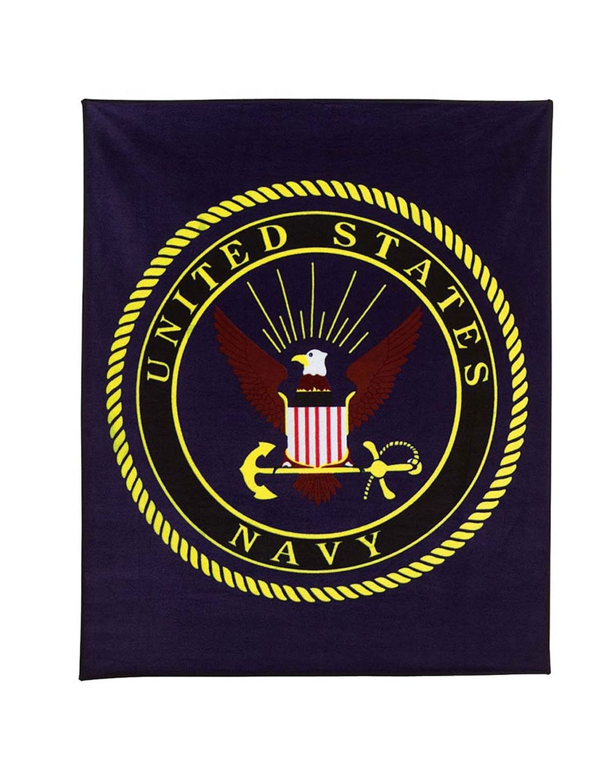 'Rothco 2301 Rothco military insignia fleece blankets - navy'