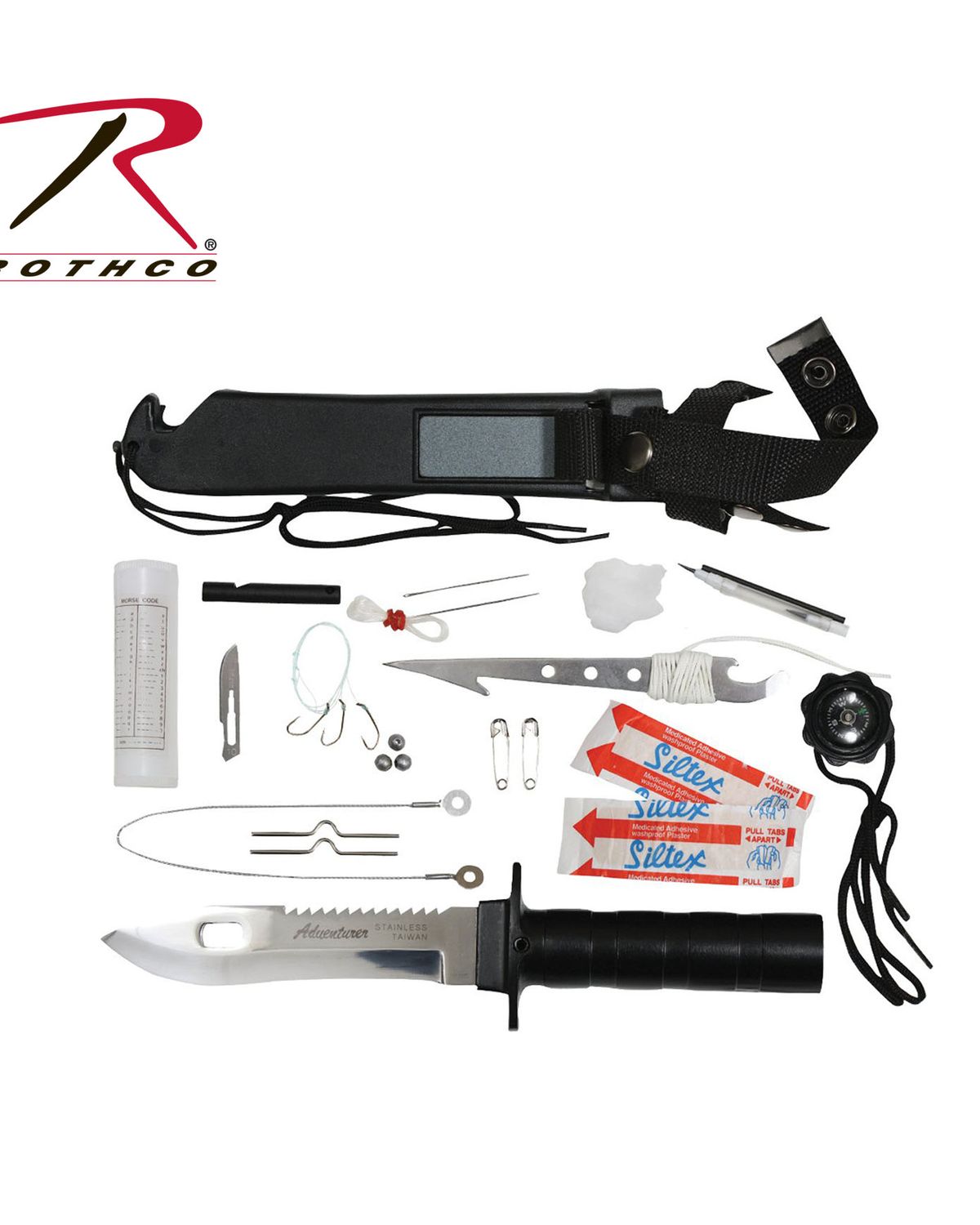 'Rothco 3235 Deluxe Adventurer Survival Kit Knife'