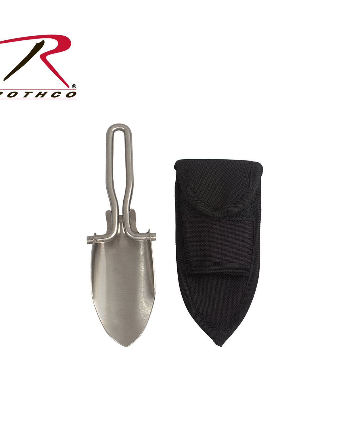 'Rothco 37 Stainless Steel Folding Shovel with Sheath'