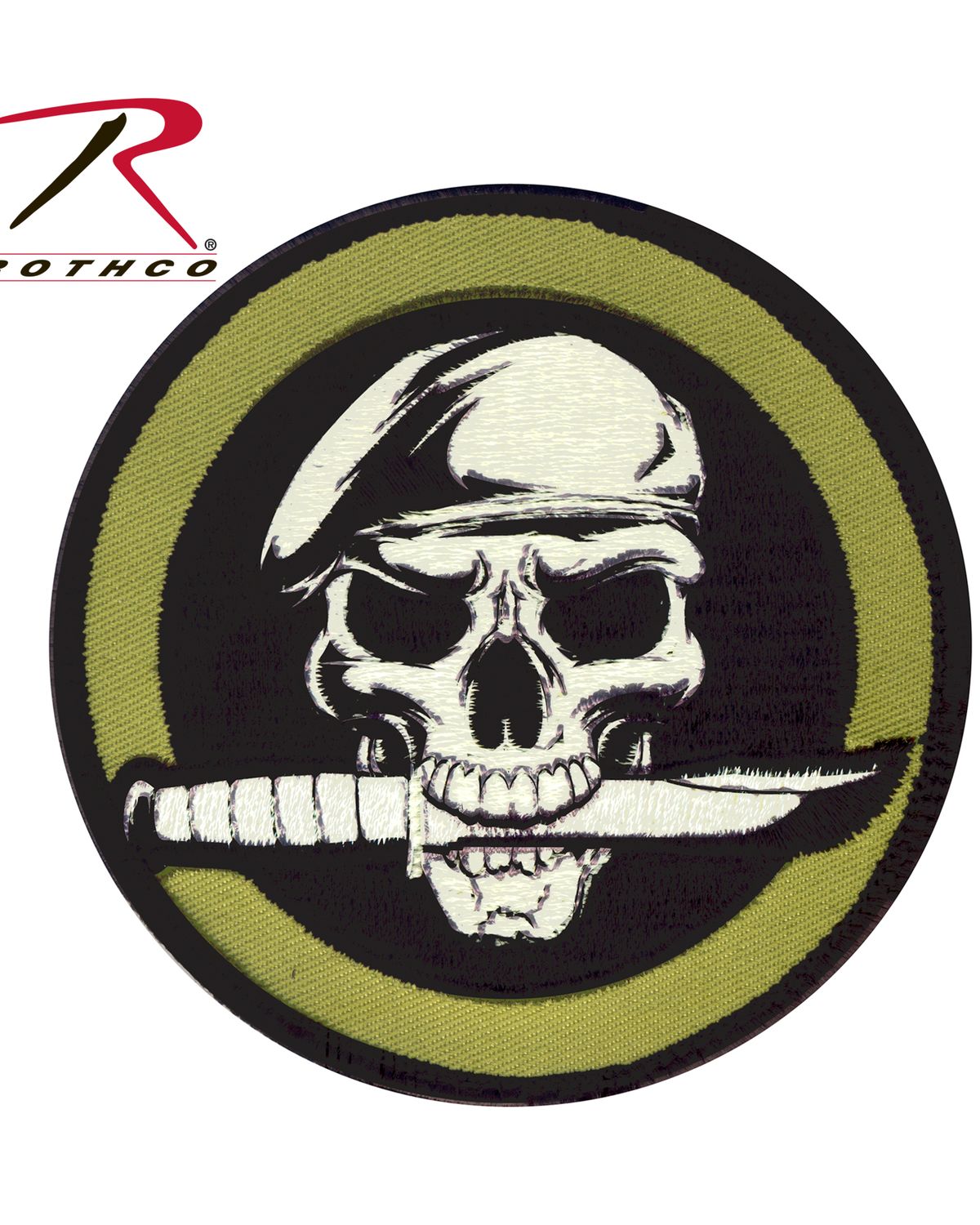 'Rothco 72194 Military Skull & Knife Morale Patch'