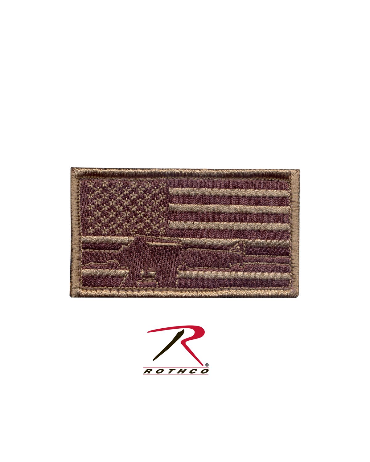 'Rothco 72204 Subdued Flag & Rifle Morale Patch'