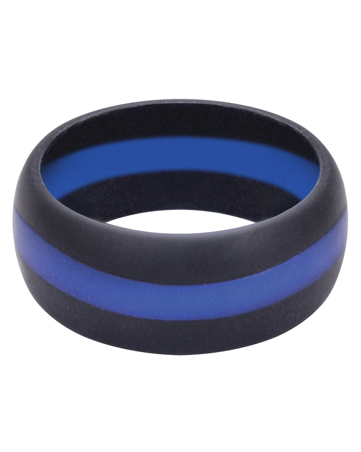 'Rothco 800 Thin Blue Line Silicone Ring'