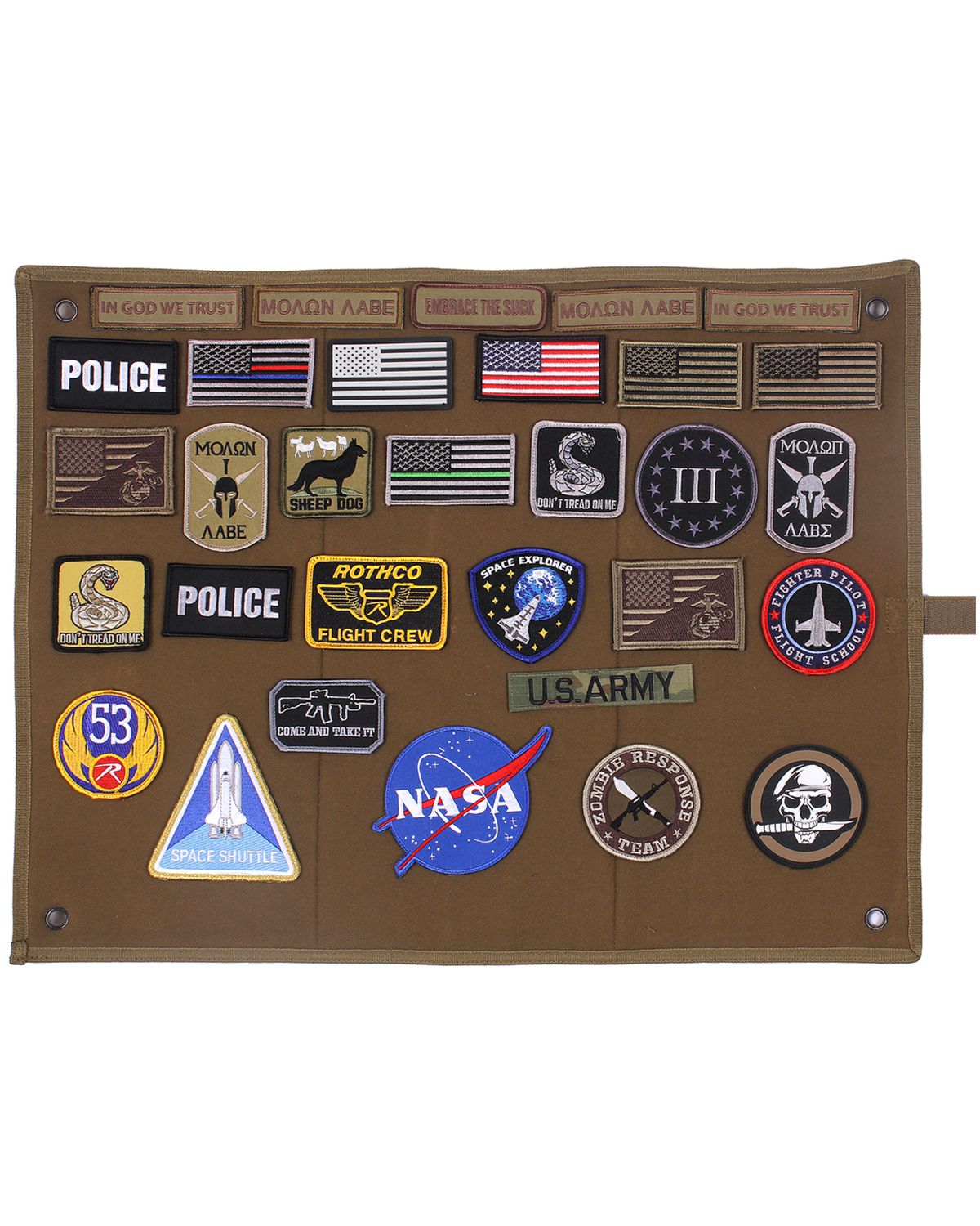 'Rothco 9010  Hanging Roll-Up Morale Patch Board'