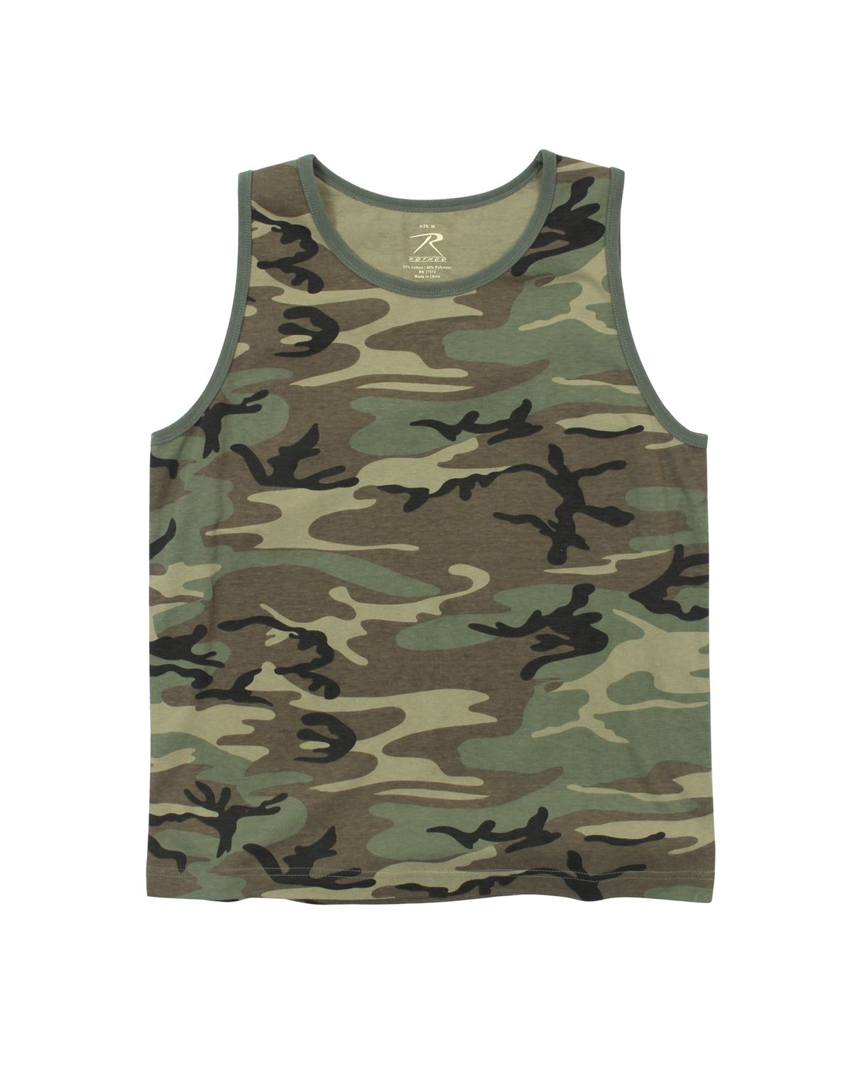 'Rothco 9593 Rothco vintage woodland camo tank top'