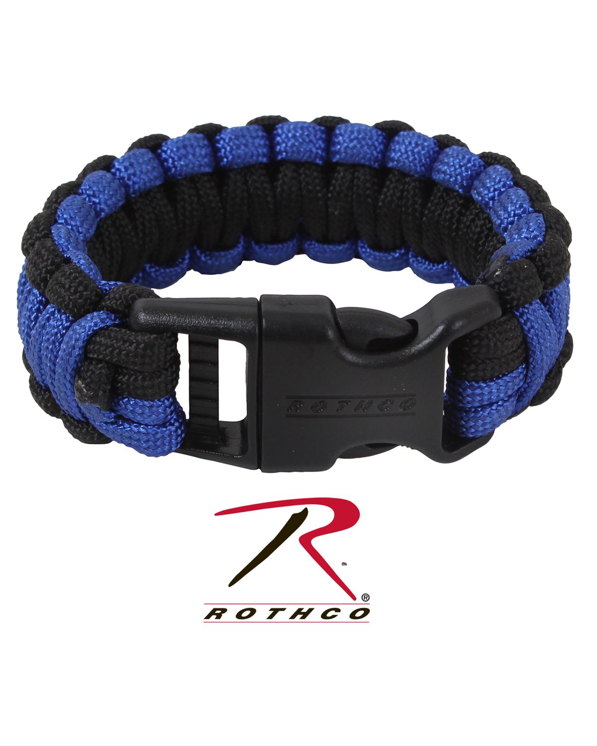 'Rothco 973 Deluxe Thin Blue Line Paracord Bracelet'