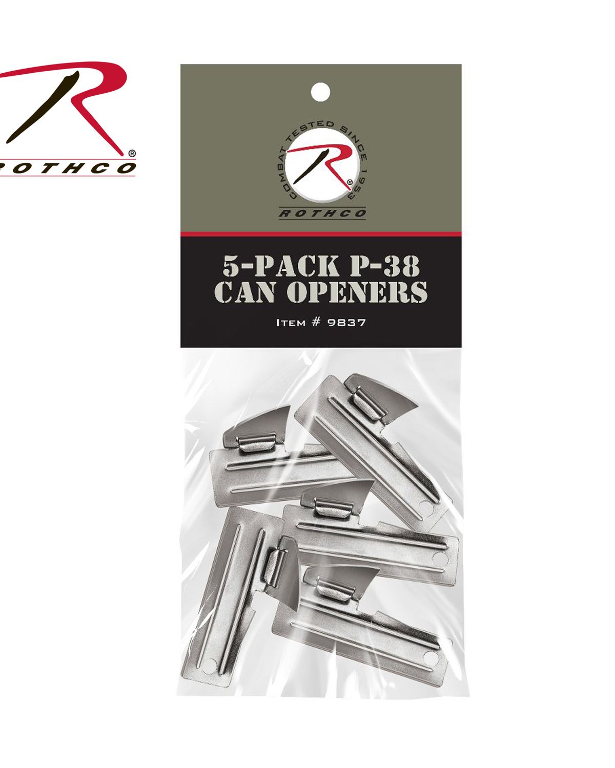 'Rothco 9837 G.I. Type 5-pack P38 Can Openers'