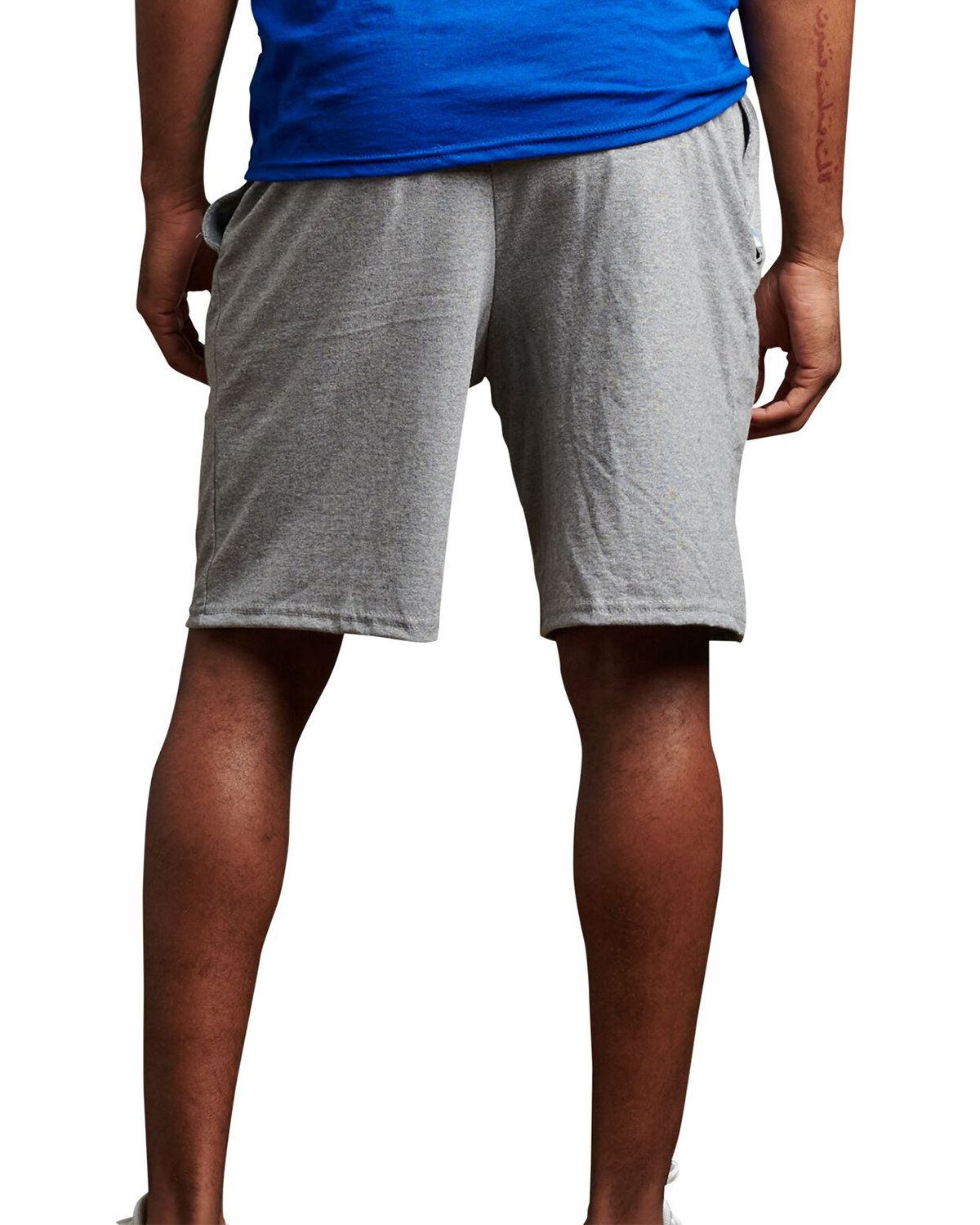 'Russell Athletic 25843M Men's Essential Jersey Cotton Shorts with Pockets'