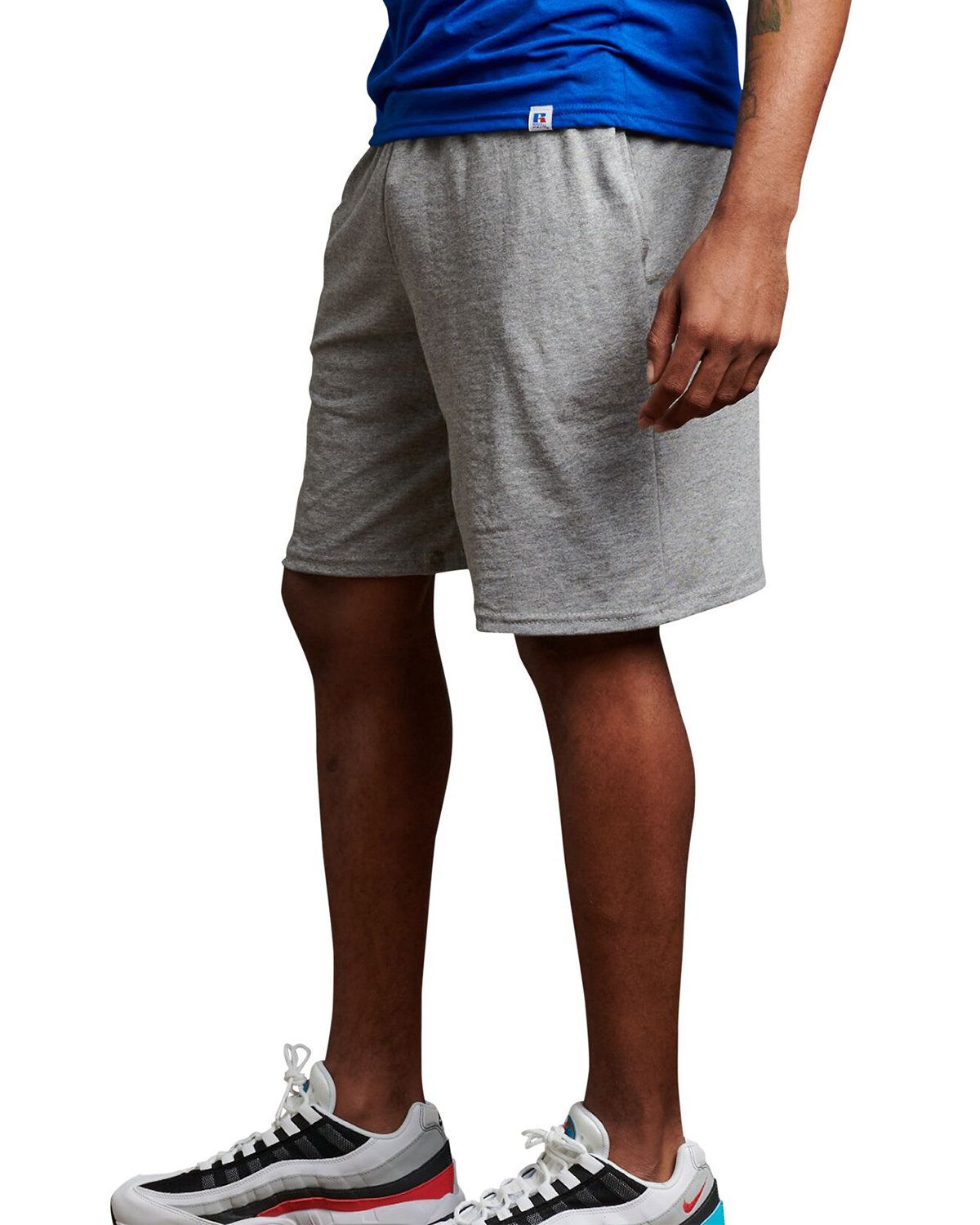 'Russell Athletic 25843M Men's Essential Jersey Cotton Shorts with Pockets'