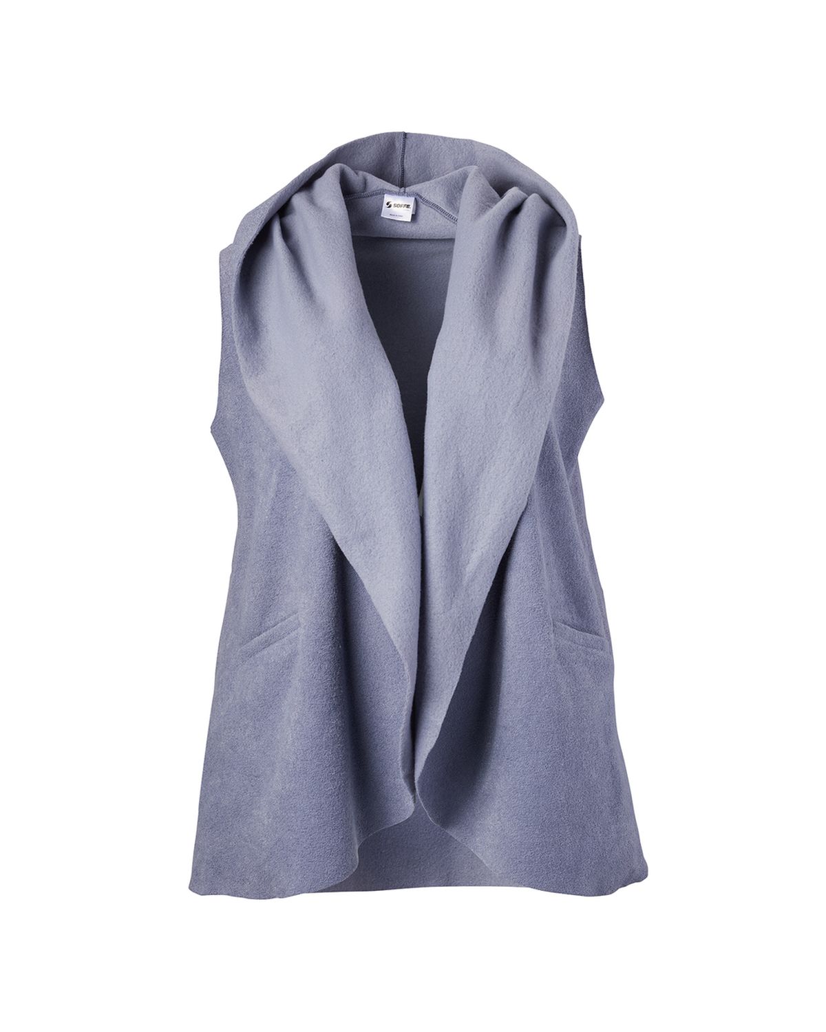 'Soffe 1650C Curves Fleece Rebelicious Sleeveless Cardigan'