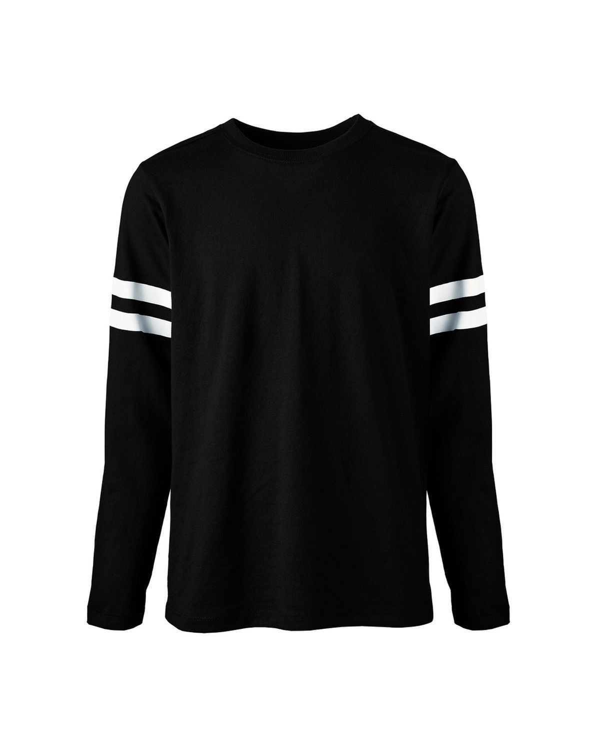 'Soffe 1840B Youth Striped Sleeve Tee'