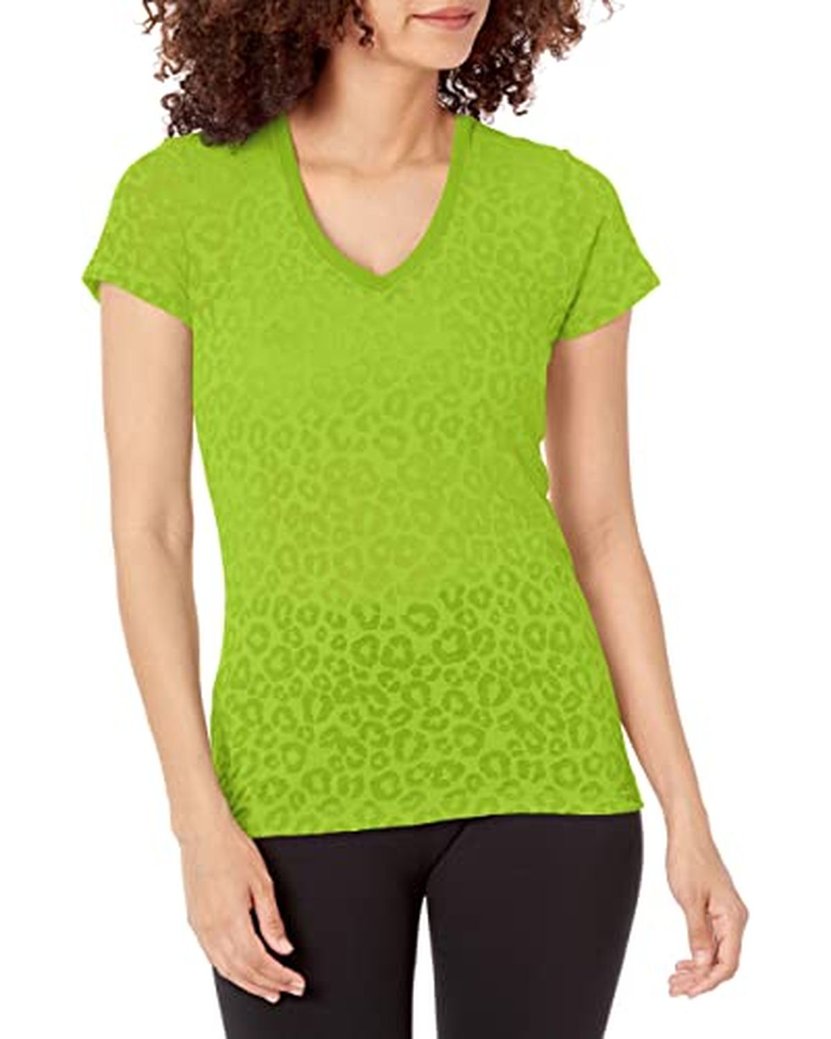 'Soffe 2653V Women's JUNIORS Burn Out V T-Shirt'