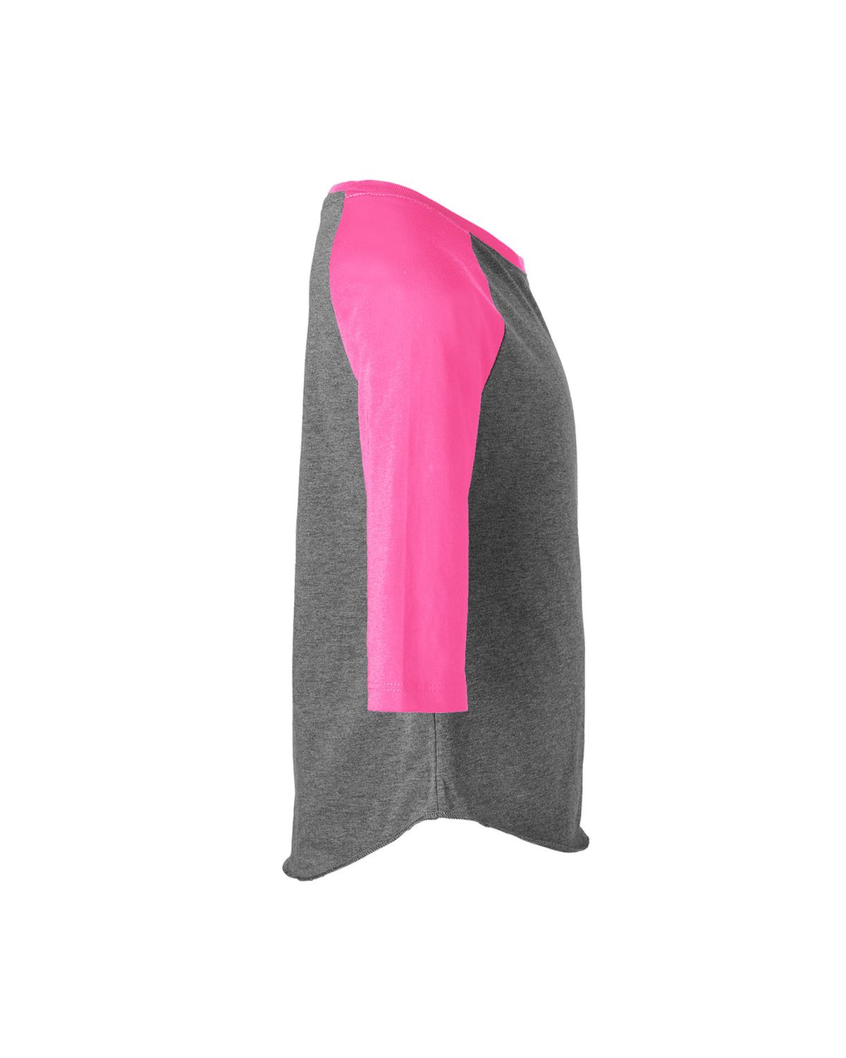 'Soffe 3050G Girls Heathered Baseball Tee'