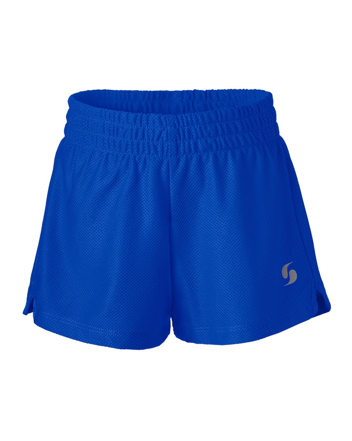 Soffe Girl's Contrast Mesh Side Polyester Short 