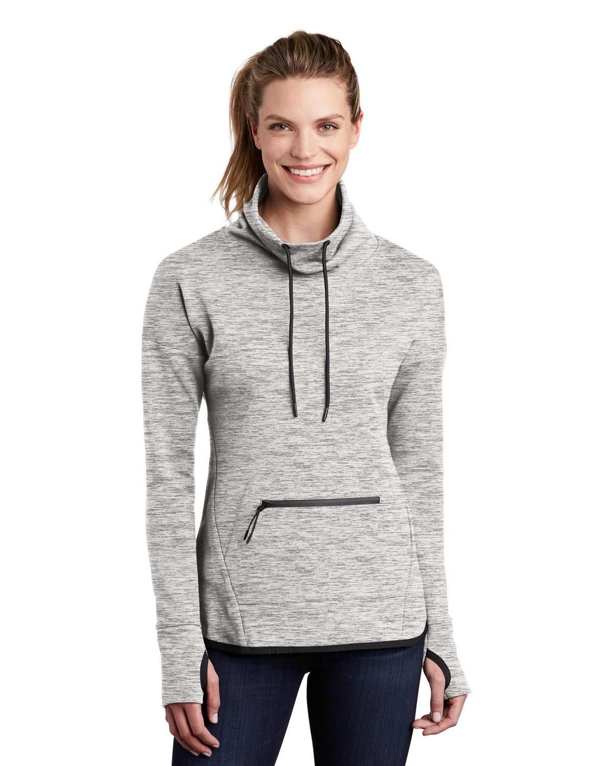 'Sport-Tek LST280 Women's Sport-Tek Ladies Triumph Cowl Neck Pullover'