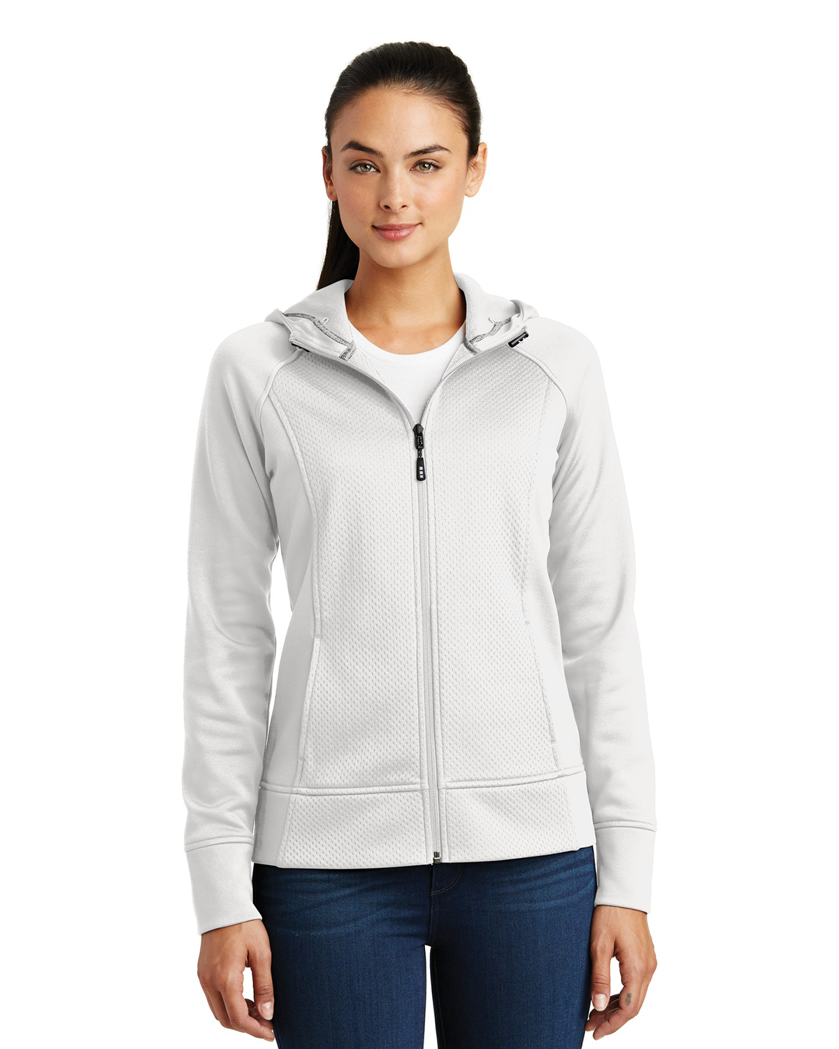 'Sport-Tek LST295 Ladies' Rival Tech Fleece FullZip Hooded Jacket'