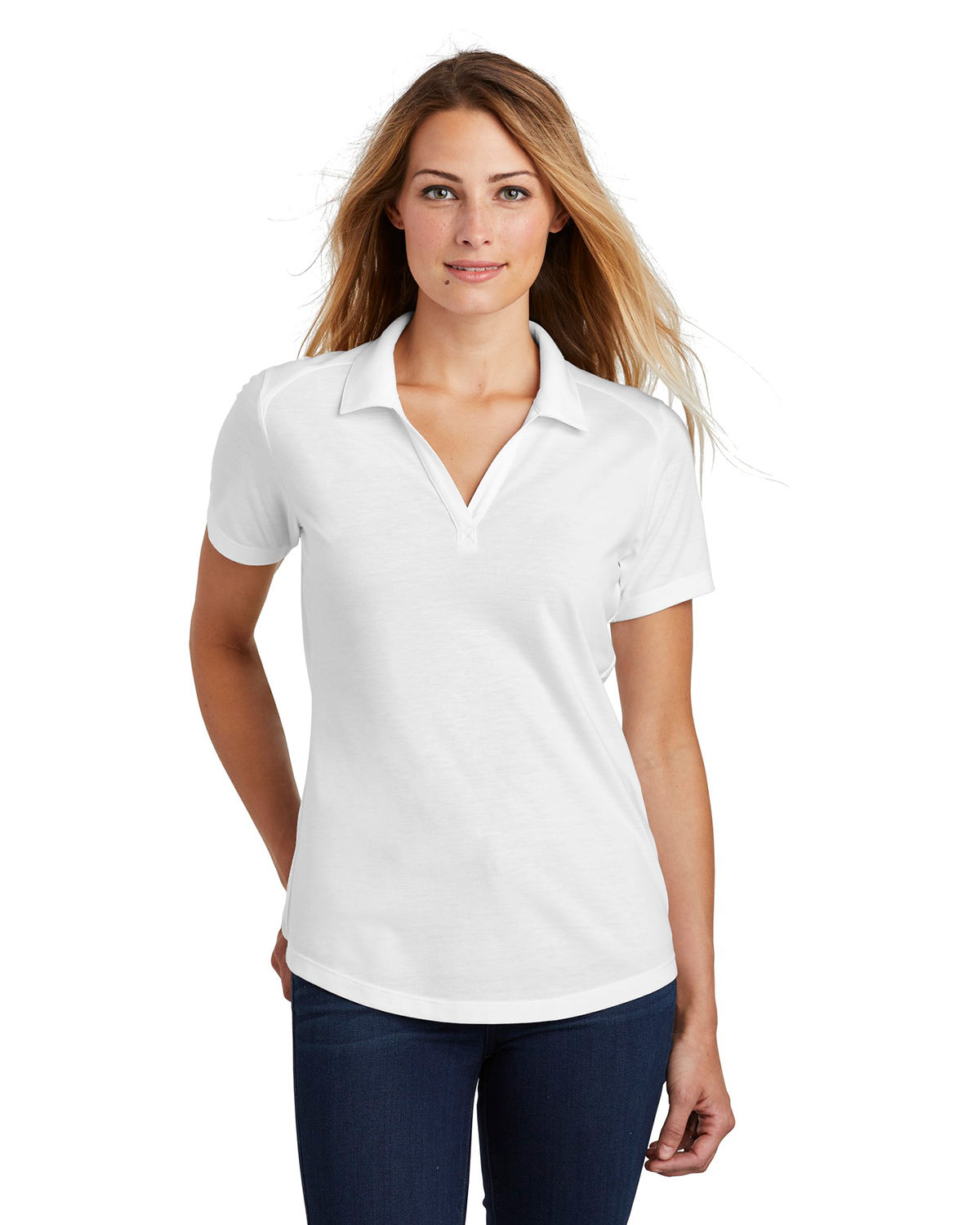 'Sport-Tek LST405 Ladies' PosiCharge TriBlend Wicking Polo'