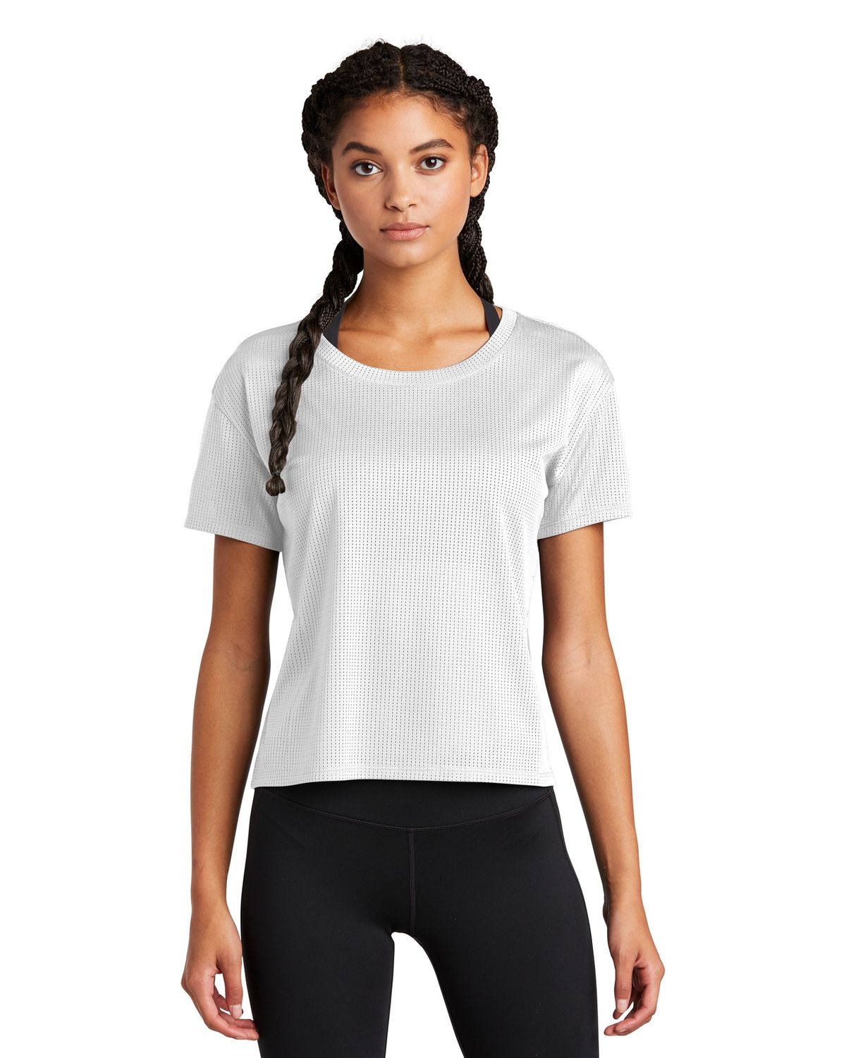 'Sport-Tek LST411 Women's Sport-Tek Ladies PosiCharge Draft Crop Tee'