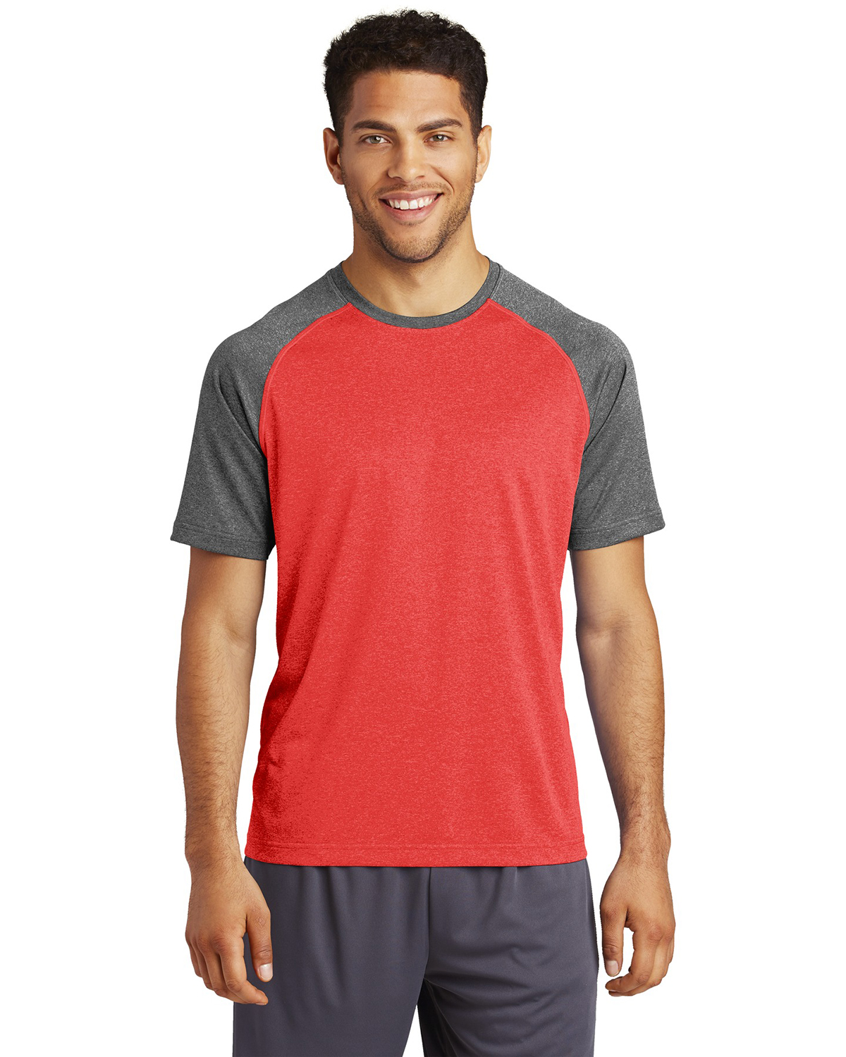 'Sport-Tek ST362 Men's HeatherOnHeather Contender Tee'