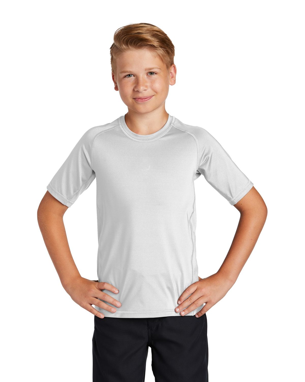 'Sport-Tek YST470 Youth Rashguard Tee'