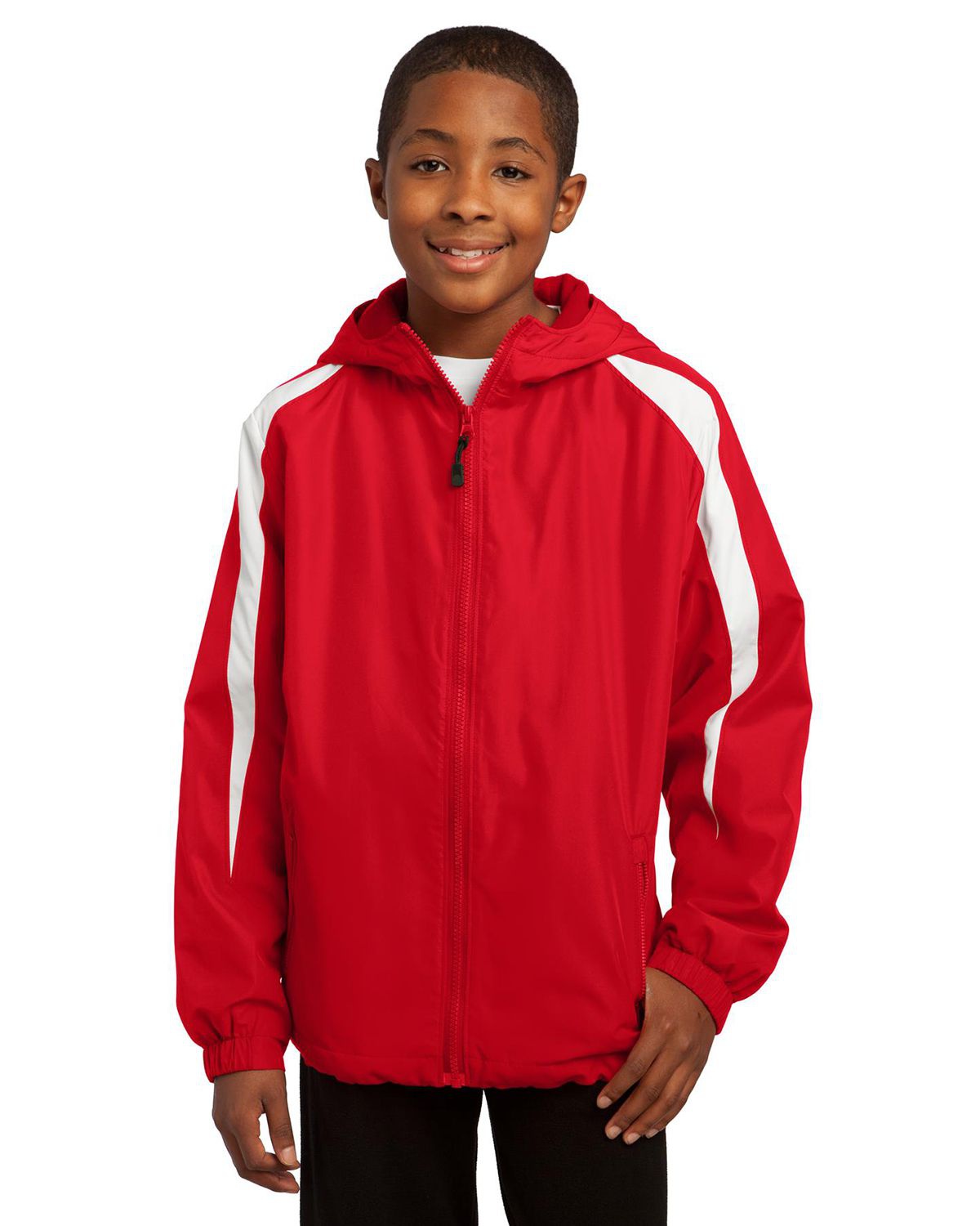 Sport tek fleece 2025 lined colorblock jacket