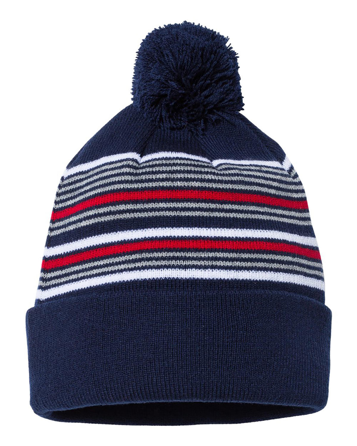 'Sportsman SP60 12 Striped Pom-Pom Knit Cap'