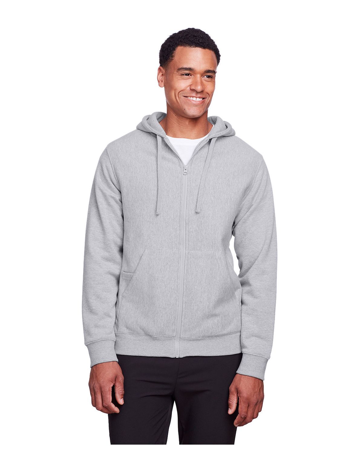 'Team 365 TT95 Adult Zone Hydrosport Heavyweight Full Zip Hooded Sweatshirt'