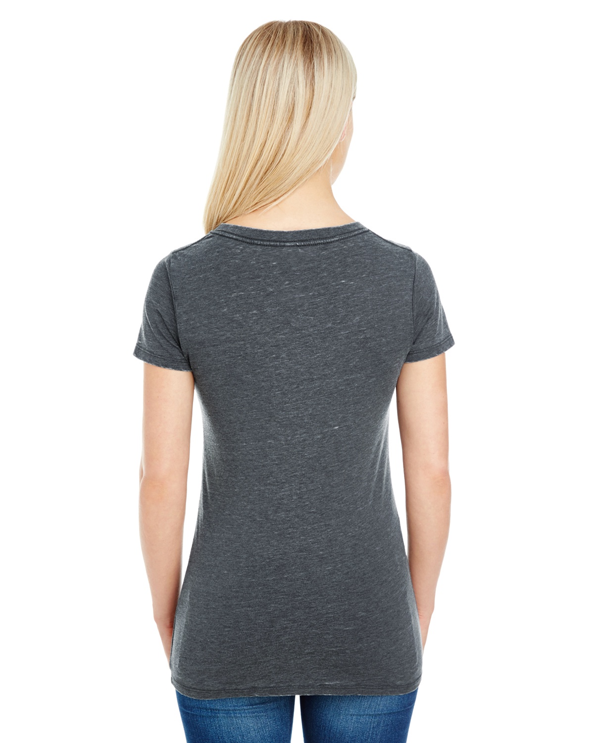 'Threadfast Apparel 208B Ladies Vintage Dye Short-Sleeve V-Neck T-Shirt'