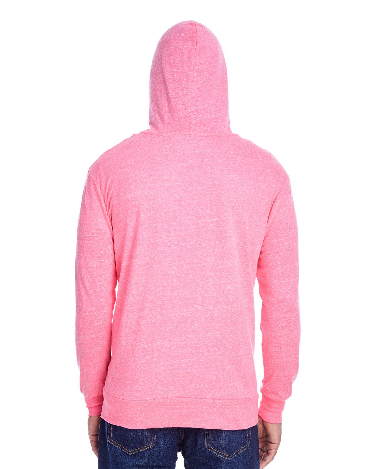 'Threadfast Apparel 302Z Unisex Triblend Full Zip Light Hoodie'