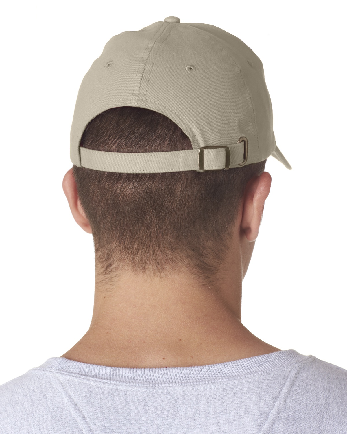 'UltraClub 8110 Adult Classic Cut Brushed Cotton Twill Structured Cap'