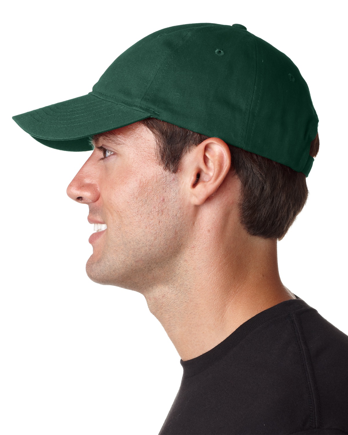 'UltraClub 8111 Adult Classic Cut Brushed Cotton Twill Unstructured Cap'