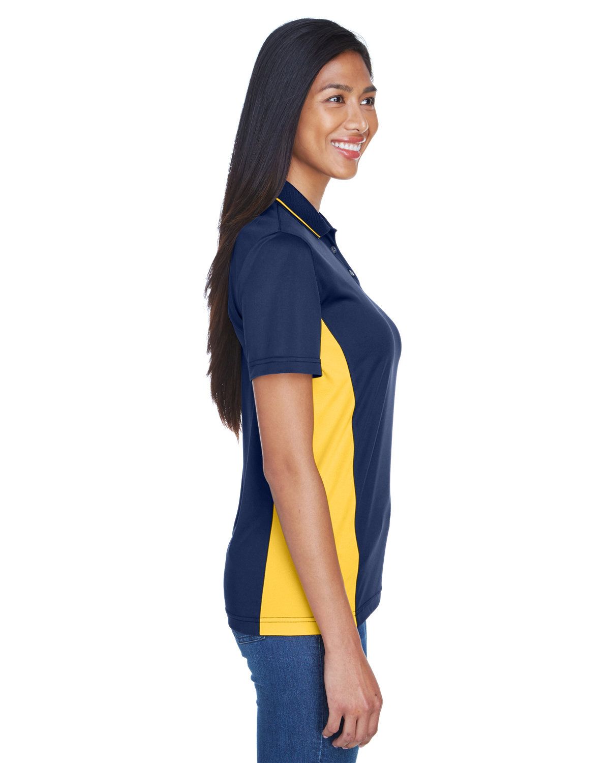 'UltraClub 8406L Ladies' Cool & Dry Sport Two-Tone Polo'