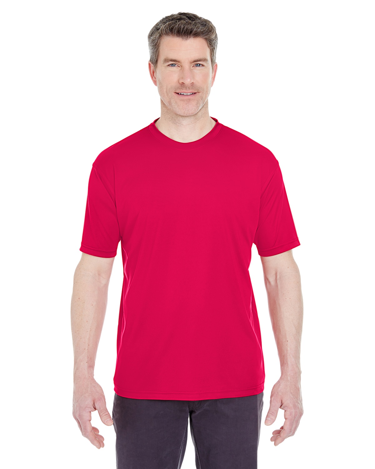 'Ultraclub 8420 Men's Performance Interlock Crew Tee'