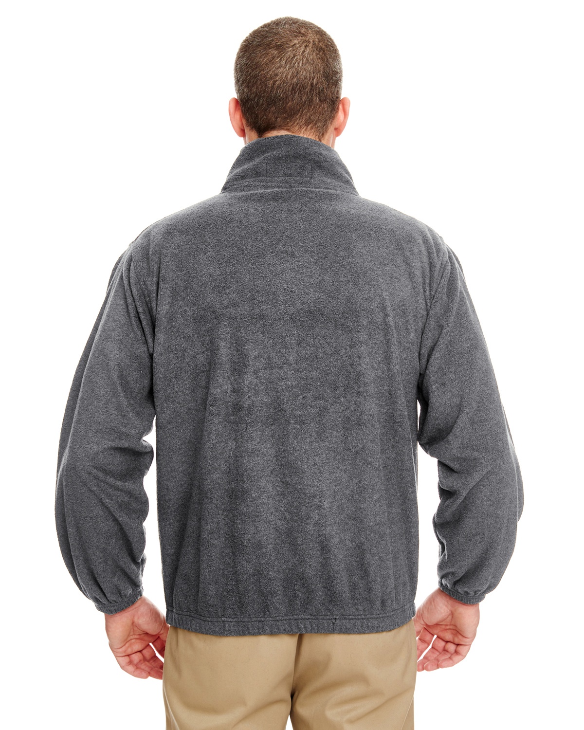 Harriton Men's 8 oz. Full-Zip Fleece - CHARCOAL - S M990-simple at   Men's Clothing store: Fleece Outerwear Jackets
