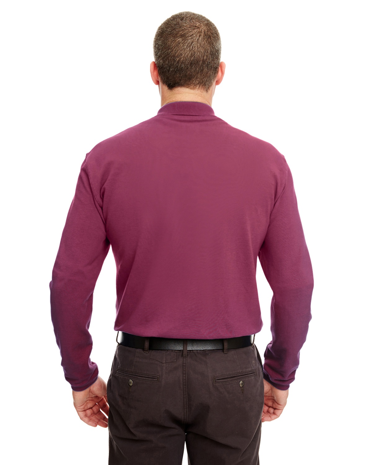'UltraClub 8532 Adult Long Sleeve Classic Pique Polo Shirt'