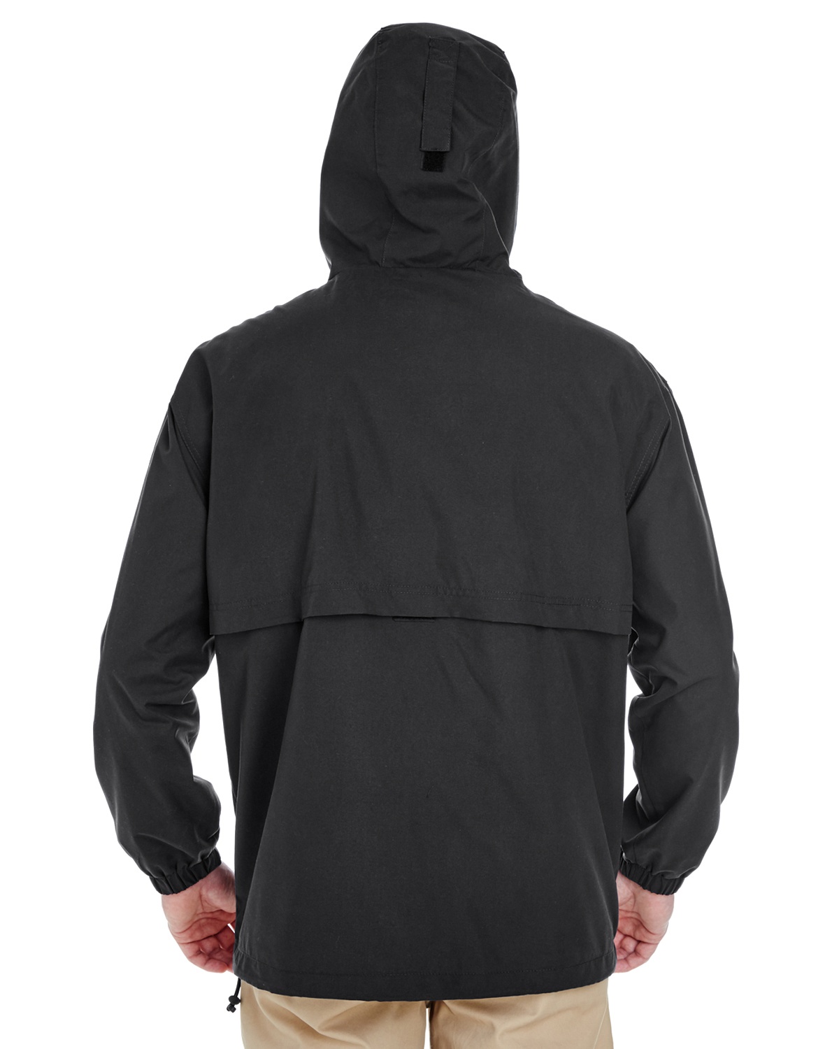 'UltraClub 8908 Adult Microfiber Full-Zip Hooded Jacket'