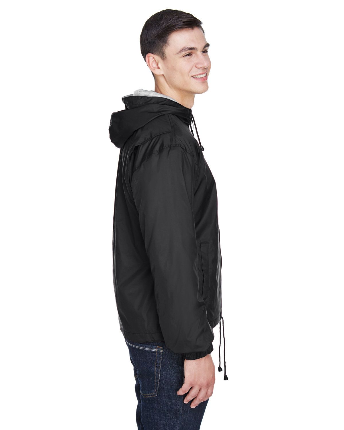 'UltraClub 8915 Adult Fleece-Lined Hooded Jacket'