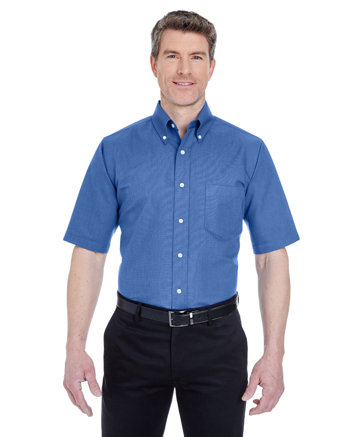 'UltraClub 8972T Men's Tall Classic Wrinkle-Resistant Short-Sleeve Oxford'