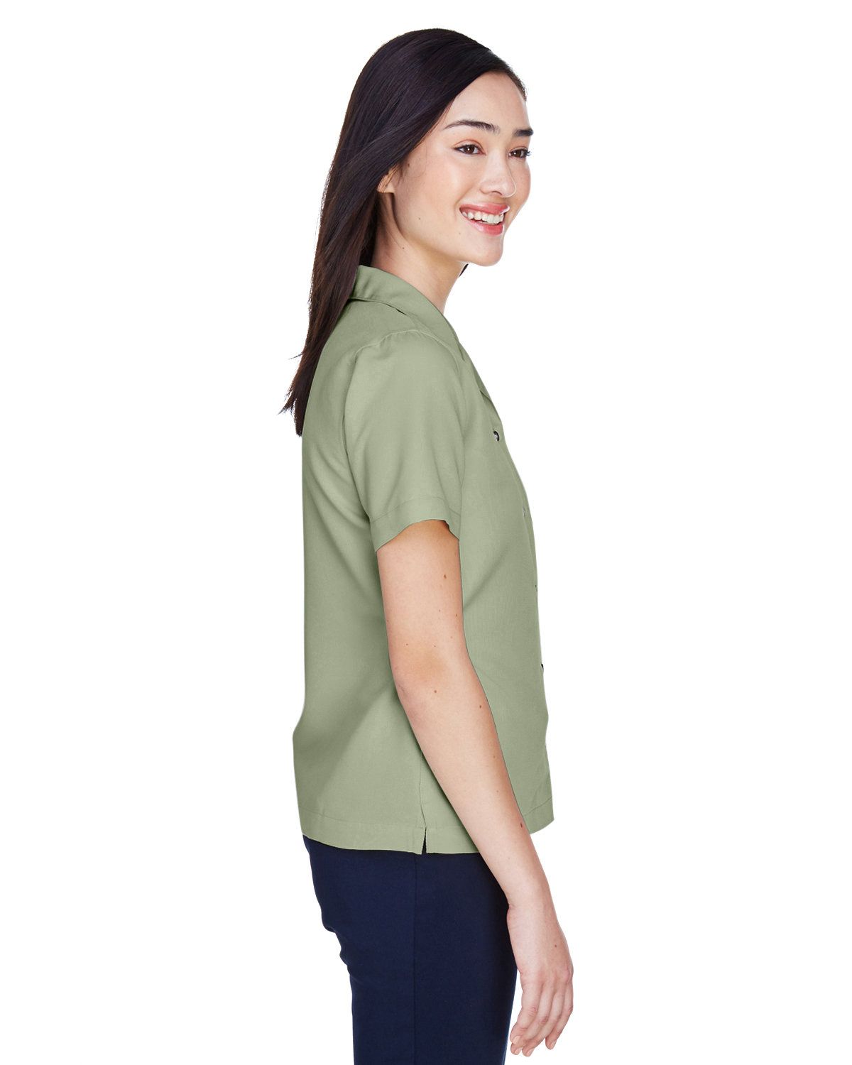 'UltraClub 8981 Ladies' Cabana Breeze Camp Shirt'