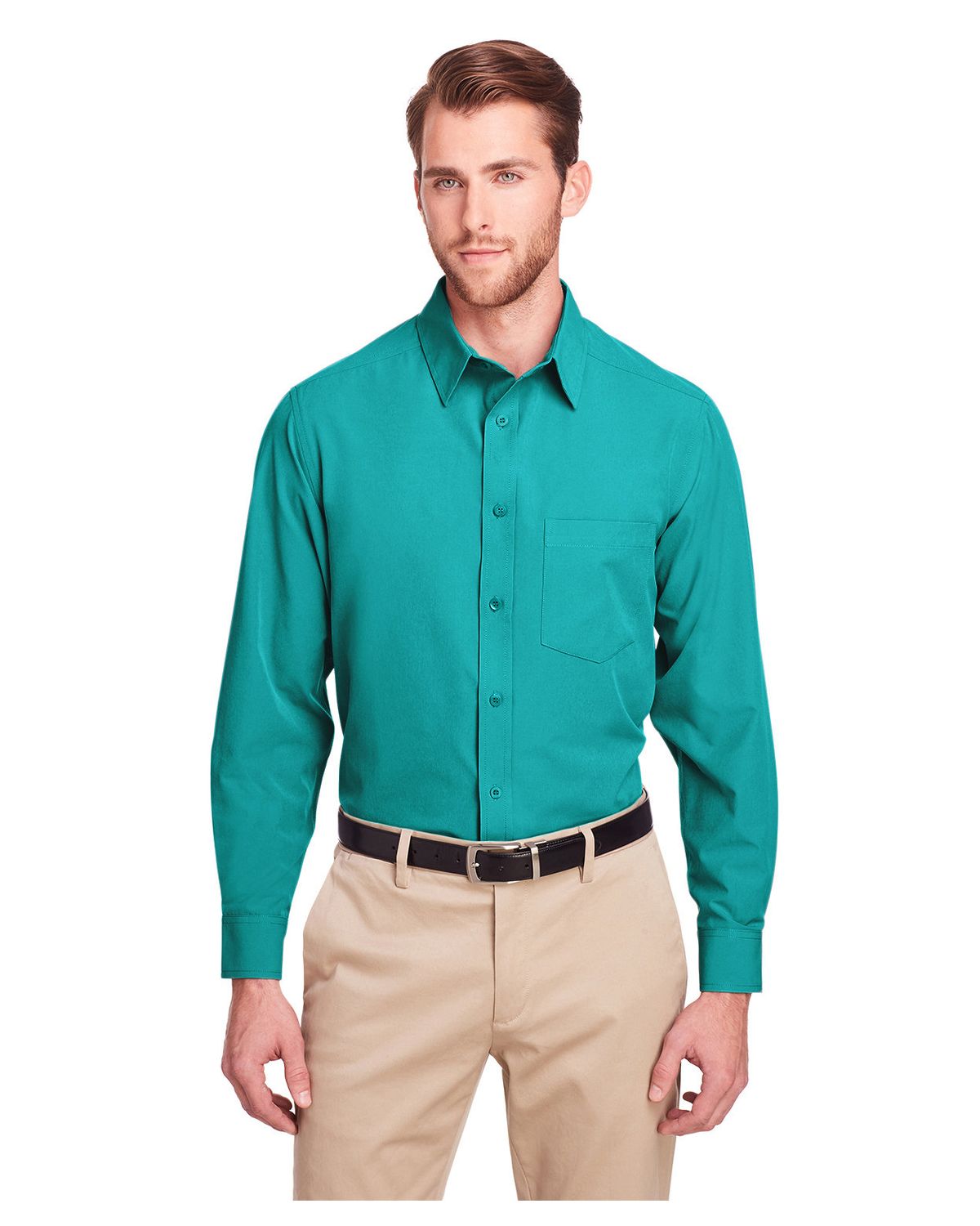'UltraClub UC500 Men's Bradley Performance Woven Shirt'