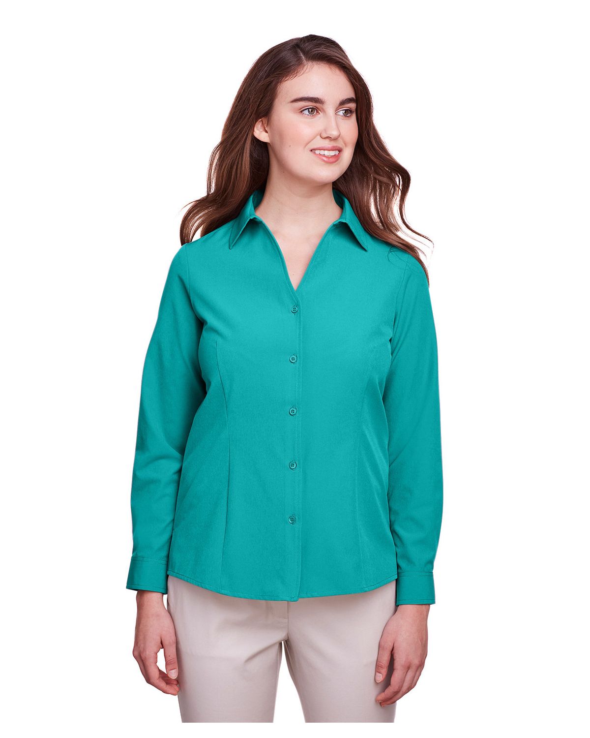 'UltraClub UC500W Ladies' Bradley Performance Woven Shirt'