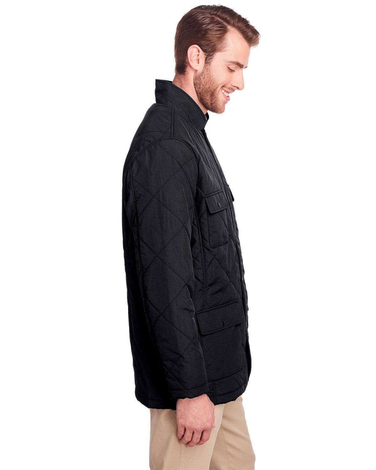 'UltraClub UC708 Men's Dawson Quilted Hacking Jacket'