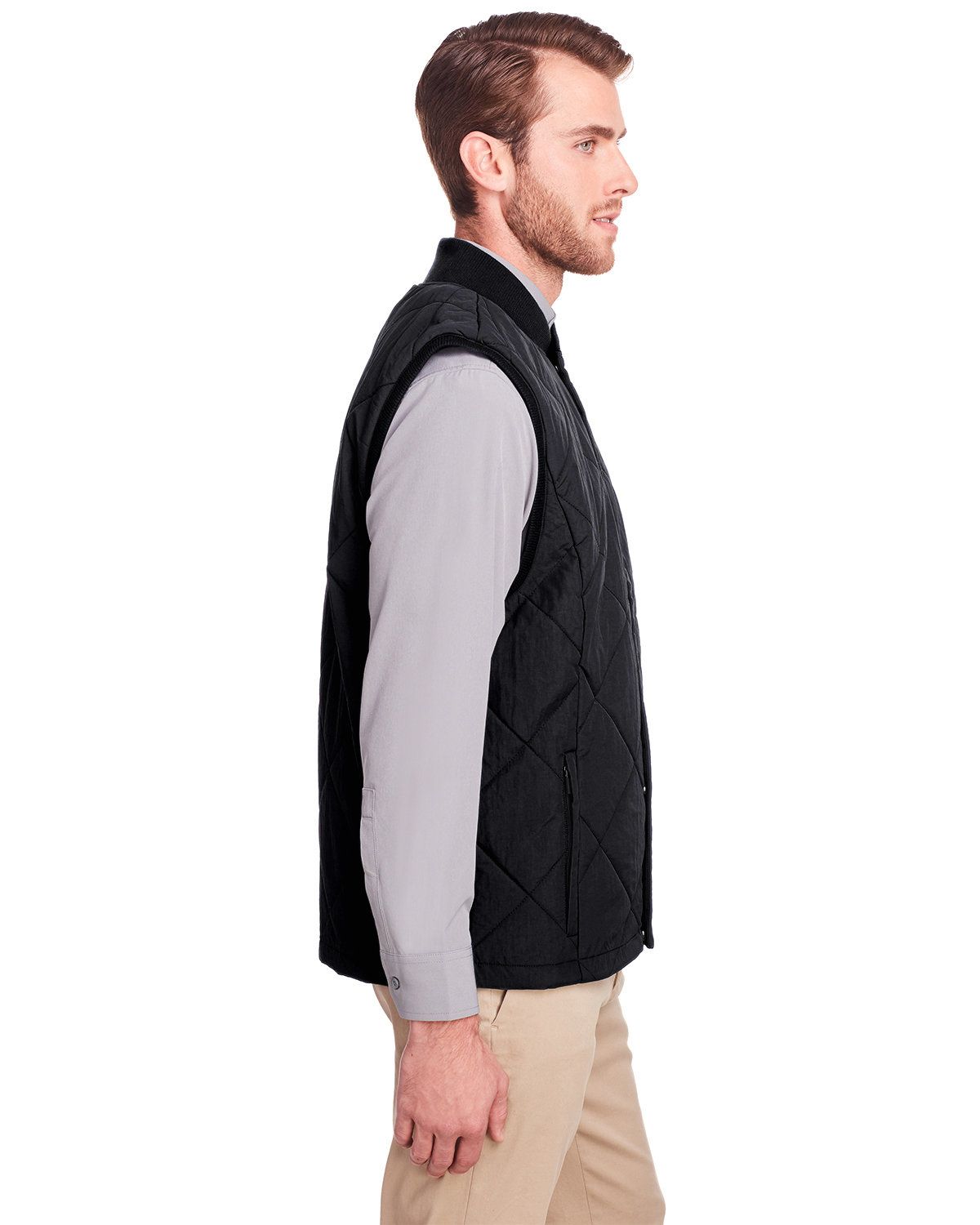 'UltraClub UC709 Men's Dawson Quilted Hacking Vest'