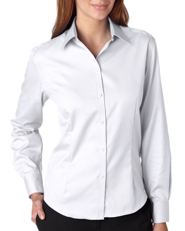 'Van Heusen 13V0144 Women's Non-Iron Pinpoint Oxford Shirt'