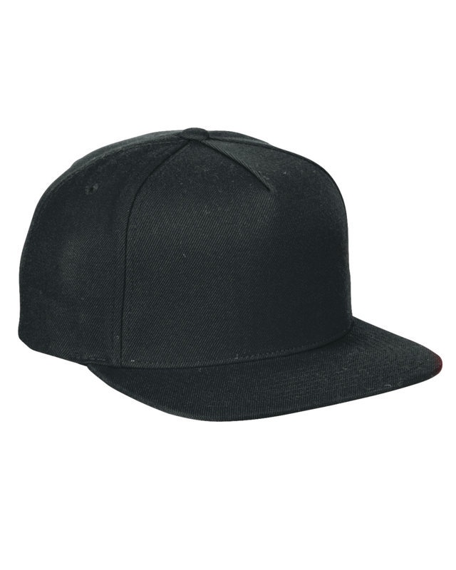 black yupoong snapback